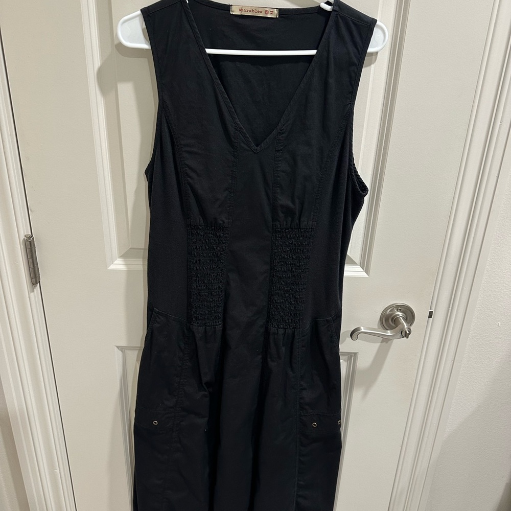 Black midi dress by wearables worn once